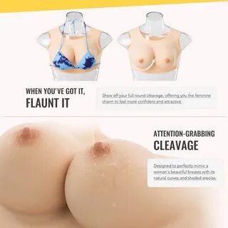 Silicone Boobs D Cup Caucasian Breast Forms Crossdressers Cosplayers Bras ф...
