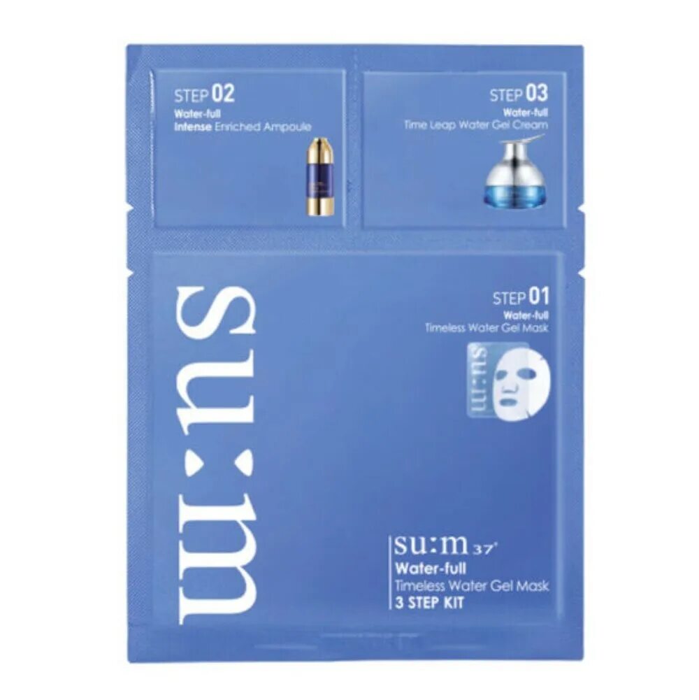 Water-Full Timeless Water Gel Mask 3 Step. Su:m37 Water-Full Timeless Water Gel Mask 3 Step Kit 2301. Su m37 Water Full Timeless Water Gel. Su:m37 Water-Full. Full gel