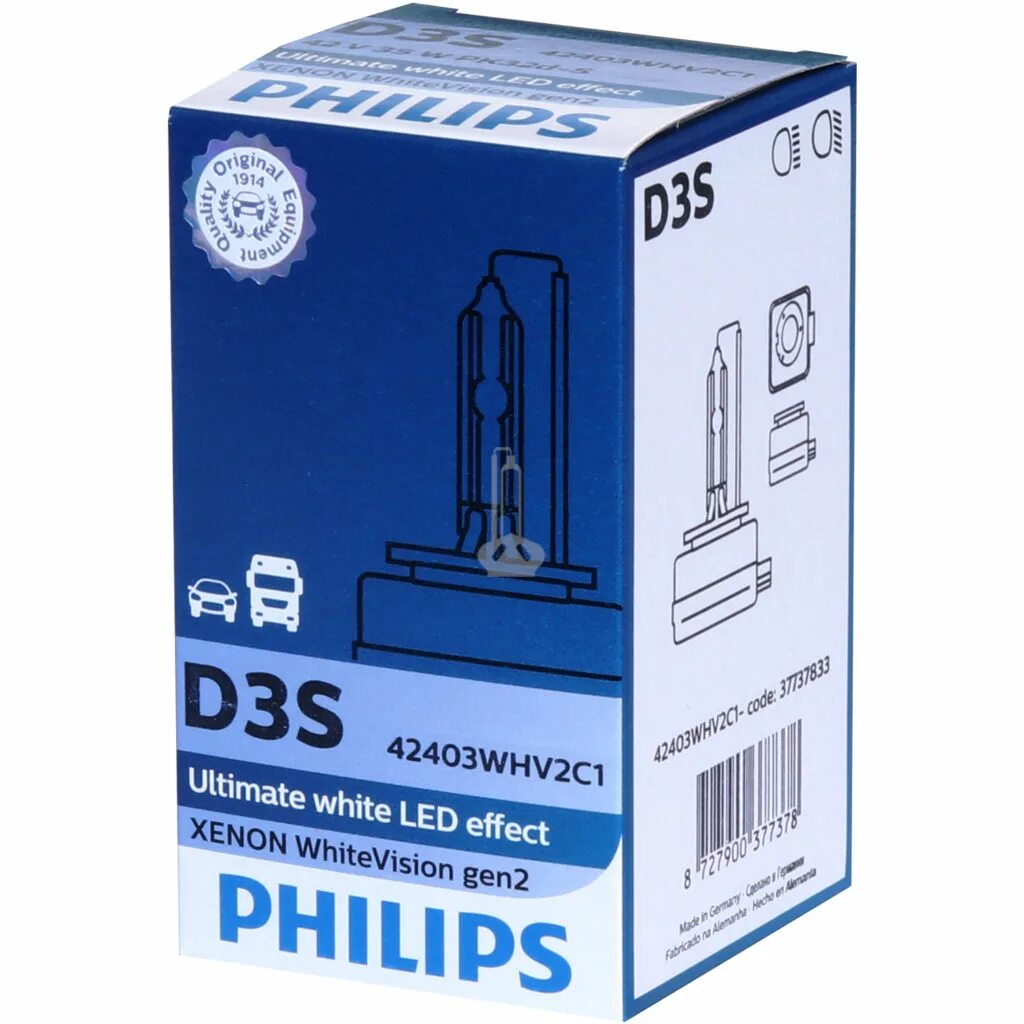 Philips xenon. D2s лампы ксенон 35w Philips. Ксеноновая лампа Philips d1s 35w +120 Xenon WHITEVISION 2шт. Ксеноновая лампа Philips d2s 35w Xenon Standard 1шт 85122c1. Philips White Vision d1s.