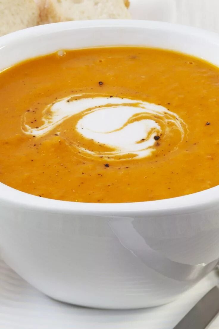 Рецепт суп пюре из тыквы со сливками