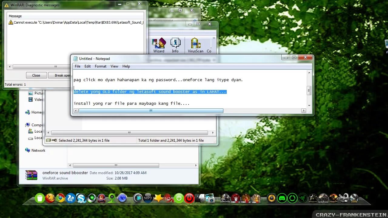 Diagnostic messages