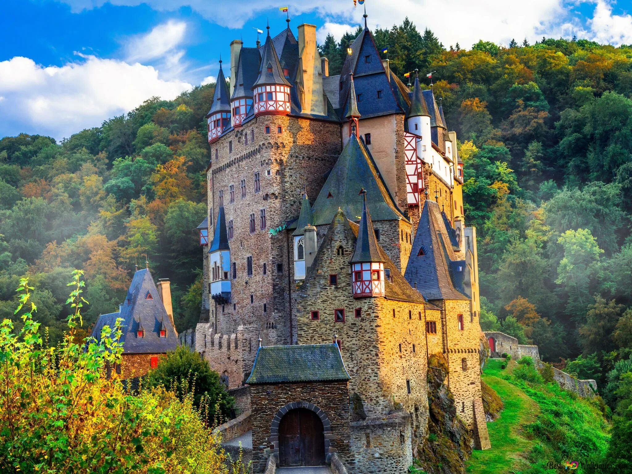Германия замок замок Эльц. Замок Eltz в Германии. Замок Эльц, Виршем, Германия. Замок Бург Эльц Германия осень.
