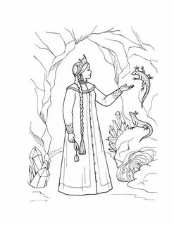 Как нарисовать царевну и богатырей