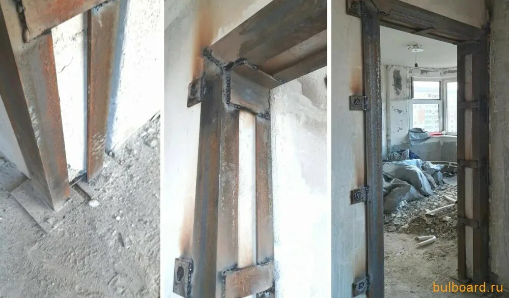 Усиление проемов в несущих стенах. Усиление проема в несущей стене. демонтаж несущей стены в панельном доме. проем в несущей стене. обойма проема.