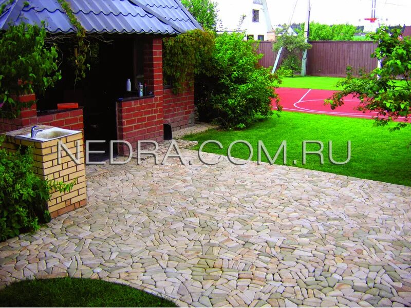 Sandstone flagging path Garden paths, Backyard walkway, Garden lighting diy