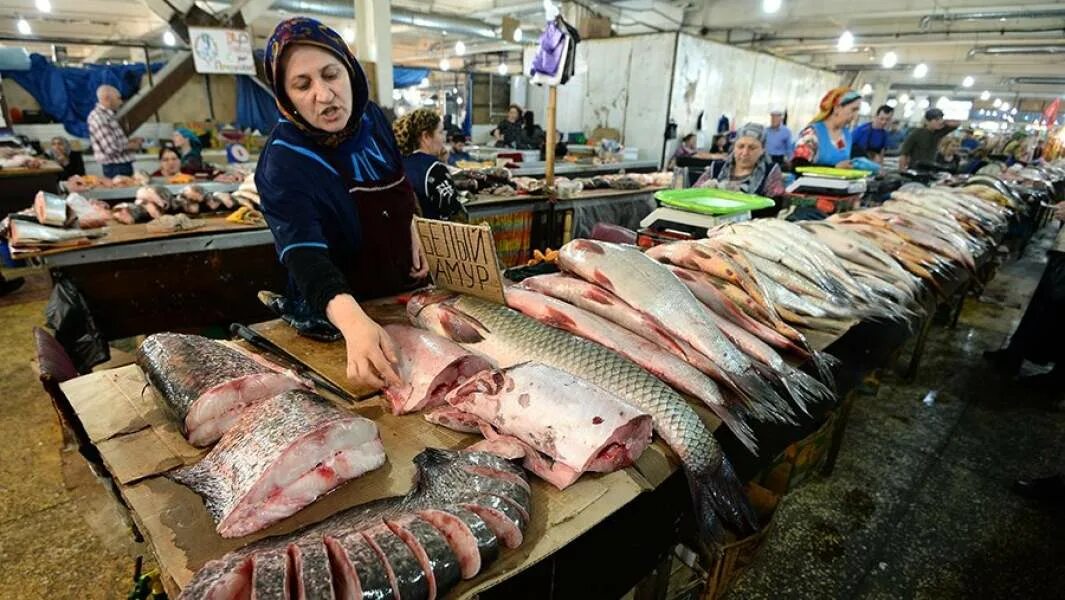 Рынок живая рыба. Рыбный рынок в Махачкале. Рыба на рынке. Рыбий рынок. Рыбный рынок в Дагестане.