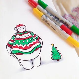 Фломастеры на новый год