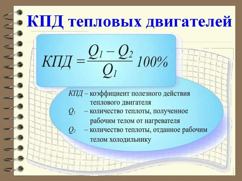 Формулы идеального теплового двигателя. КПД тепловой машины формула. КПД теплового двигателя физика. Тепловые двигатели физика формулы. КПД теплового двигателя формула физика.