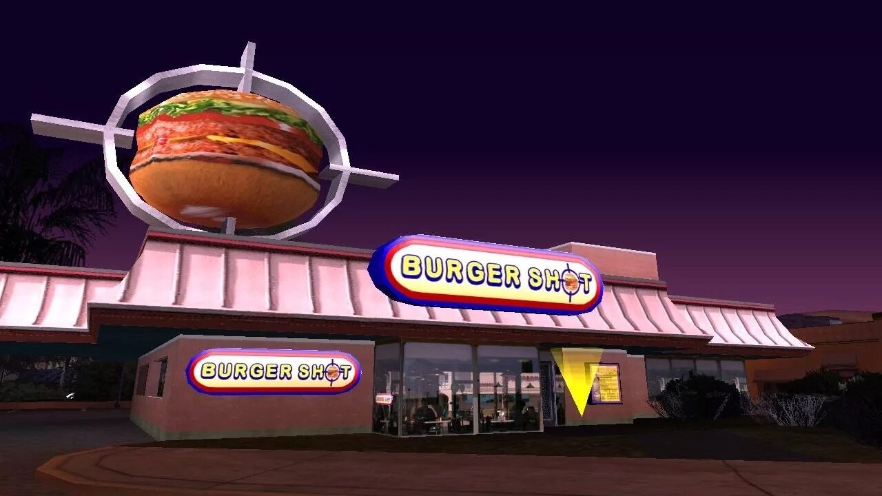 Burger store tycoon. Burger shot GTA sa. Бургер в ГТА 5. ГТА Сан андреас бургерная. GTA San Andreas закусочная.