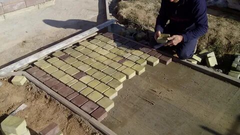 Тротуарная плитка самостоятельно уложить