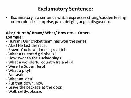 Kind sentence