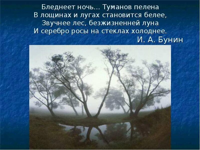 Бунин бледнеет ночь Туманов пелена. Стихотворение про туман. Туман для презентации. Туман стихи про туман. Стихи про туман