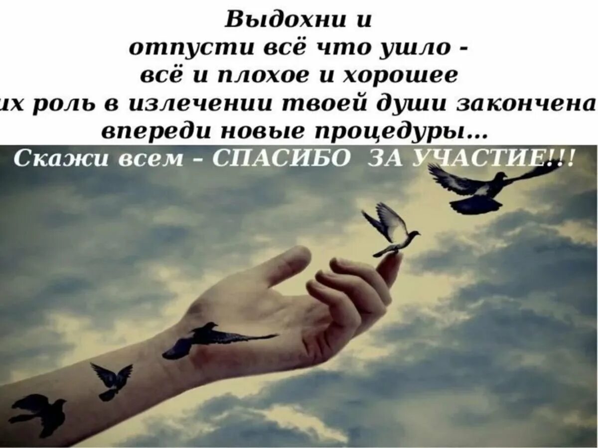 Вовремя отпустить. Отпускаю статус. Отпускаю высказывания. Лучше отпустить человека цитаты. Отпусти все.