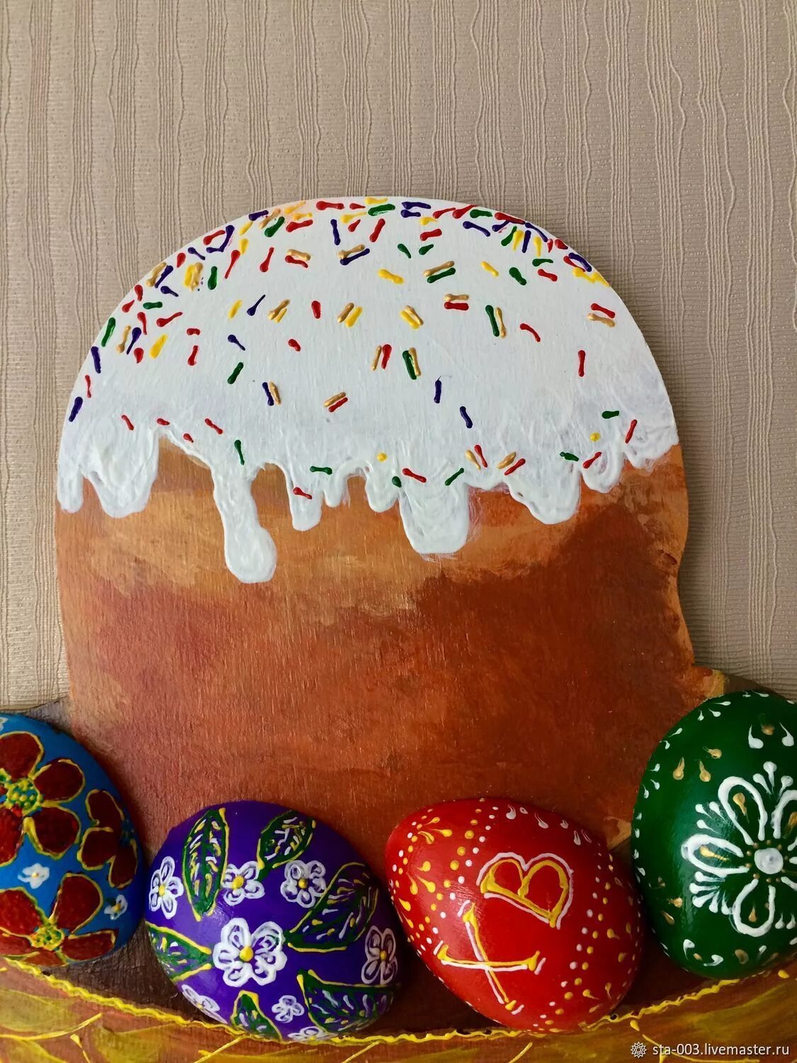 необычный декор куличей. поделка кулич. поделка кулич своими руками. поделка пасхальный кулич. игольница пасхальный кулич.