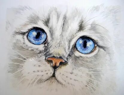 Глаза котенка нарисовать