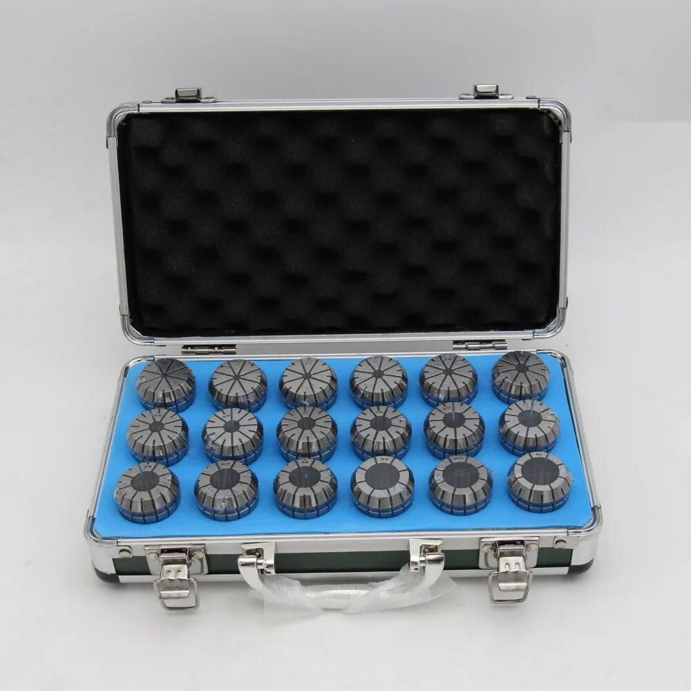 Набор цанг er32 Collet Set. Er32 набор цанг (Set er32 18шт). Набор цанг er32 3-20мм (18шт). Набор цанг er32 из 18 шт. (3-20 Мм) в металлическом кейсе. Набор цанг er32