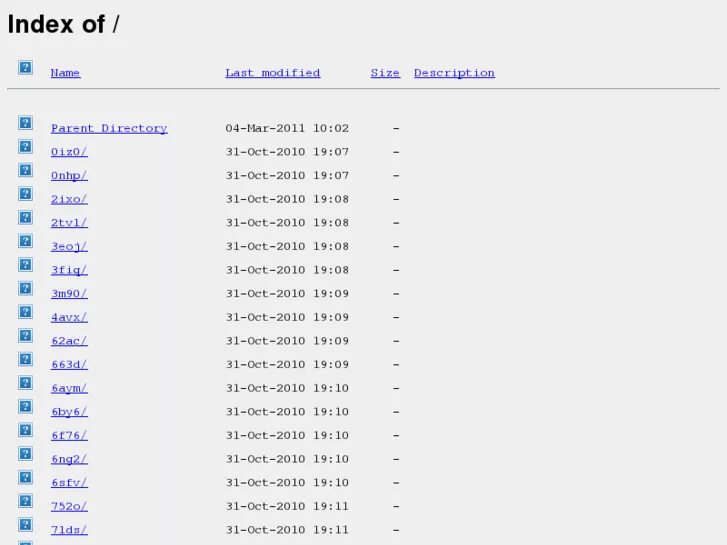 Index 3 size 3. “parent directory” video. index off/. прохождение index.