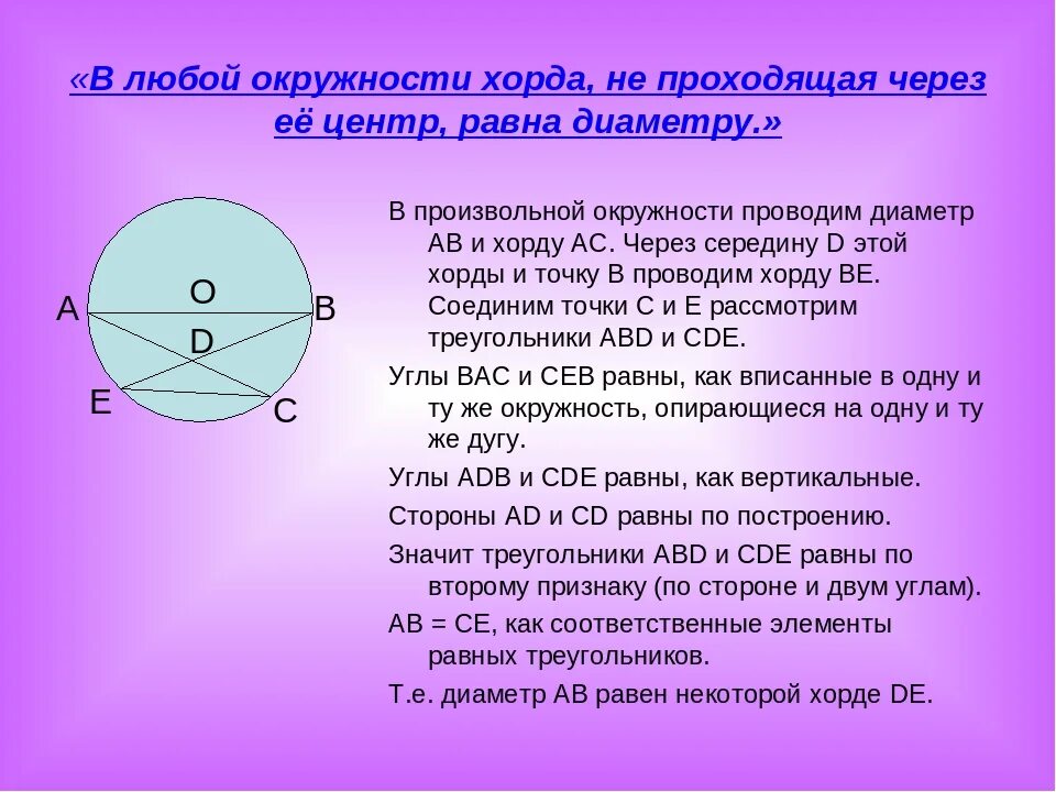 Через центр окружности. Хорда окружности. Что такое хорда окружности в геометрии. Понятие хорды окружности. Хорда и диаметр окружности.