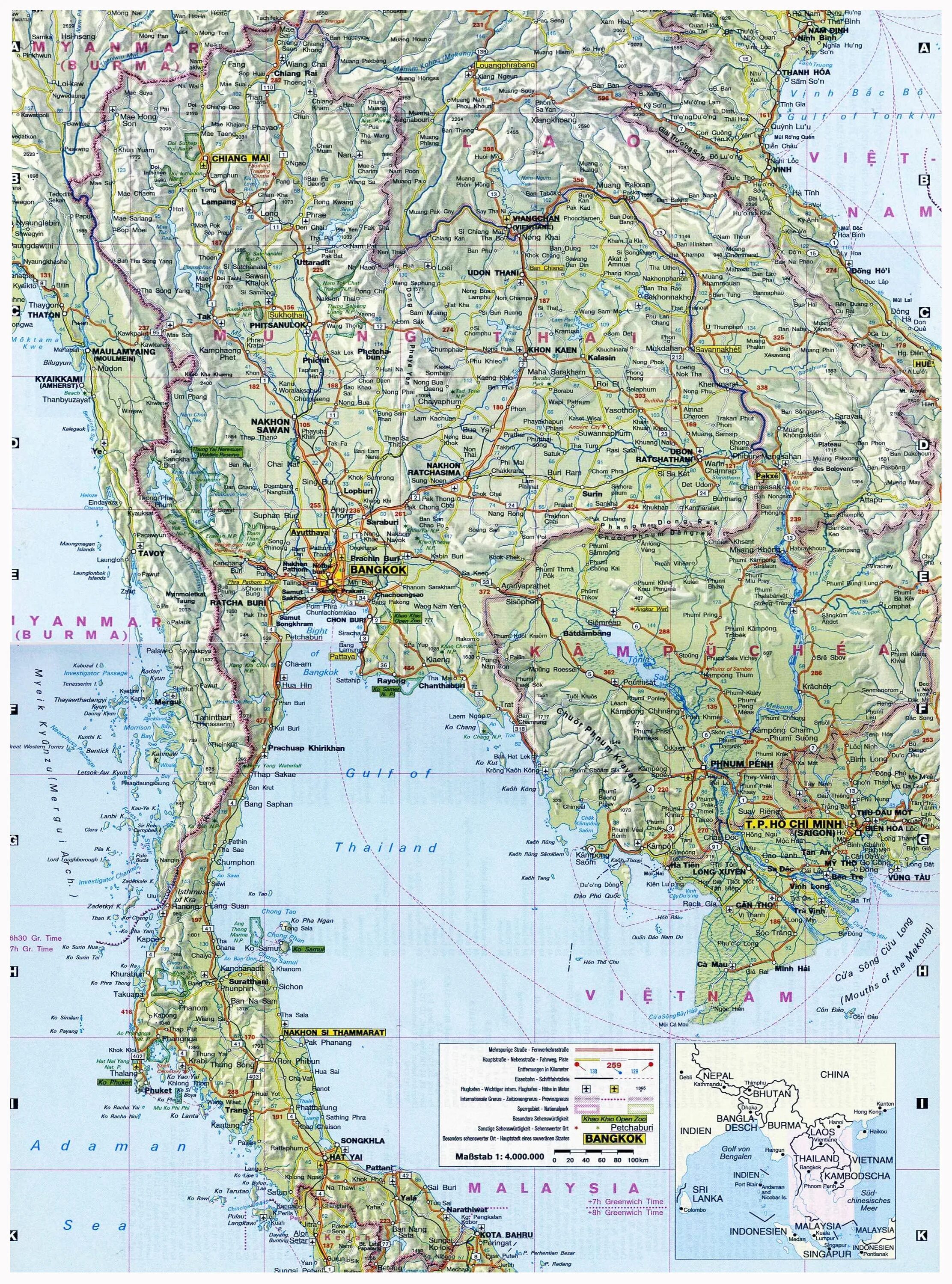 Карта тайланда на русском языке с городами. Провинции Тайланда на карте. Тайланд на карте. Провинции Таиланда на карте. Карта Тайланда на русском языке с островами.
