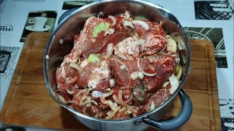 Готовим в казане блюдо