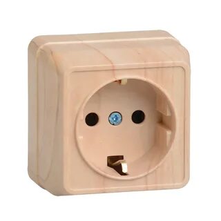 Розетка одноместная открытой установки ip20