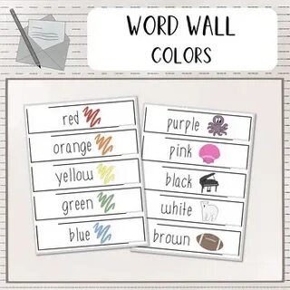 Wordwall colours and numbers