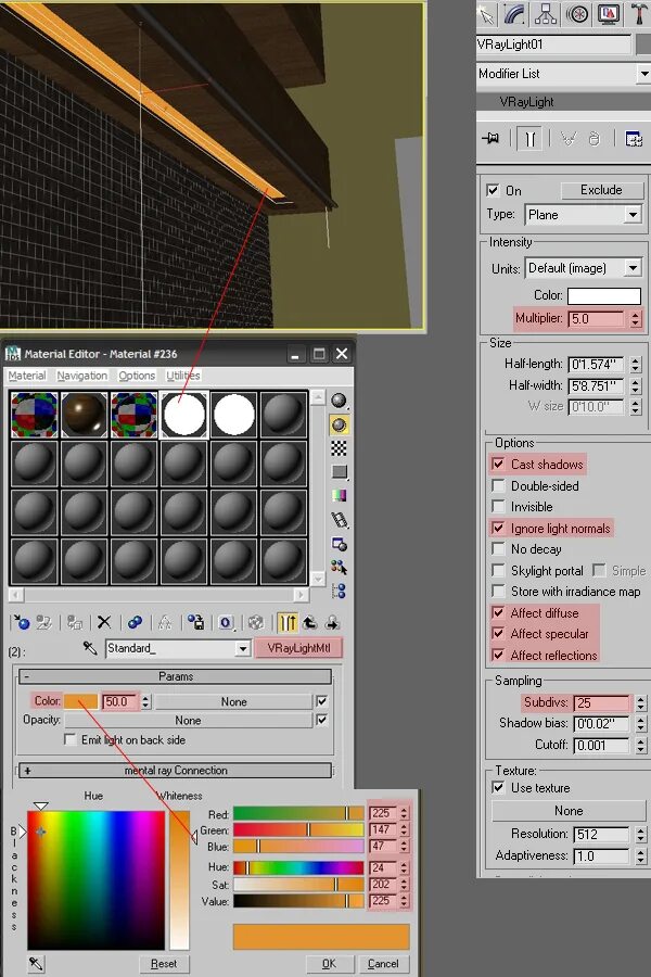 Настройка текстуры. V-ray освещение. V ray проектирование. VRAYLIGHTMTL настройки. Shadow bias Vray Light.