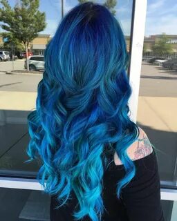 Eye color blue hair color