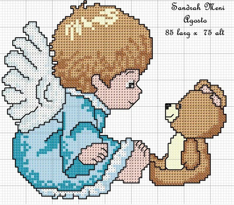 Вышивка крестом ангелочки. Схемы вышивки ангелочков. Ангел схема. Ангел со схемой. Сичкарь светлана схема ангелочек.