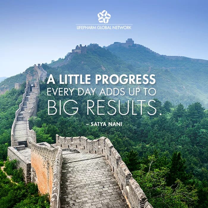 Big result. Little progress. Progress and Result. Make a little progress each Day.. 2. Make little progress every Day.