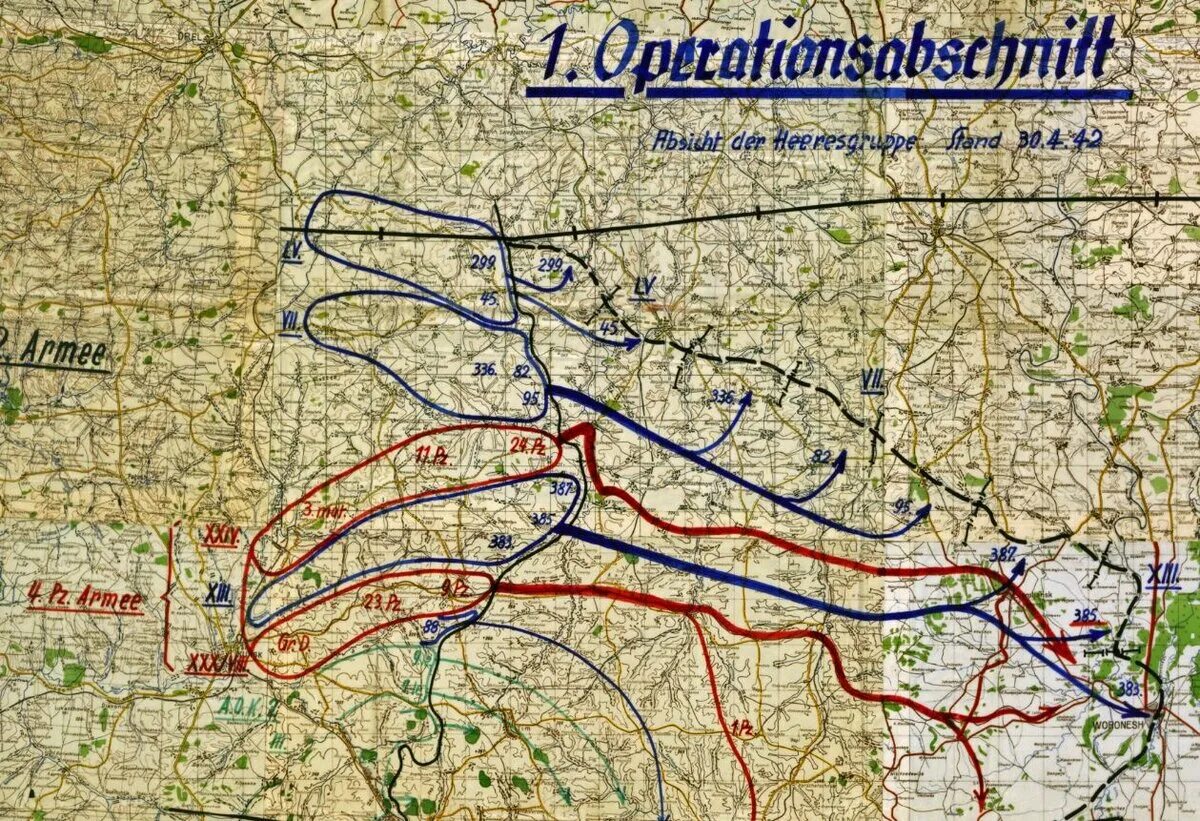 План Блау 1942. Карта операция,Блау Сталинградская битва. Операция Блау карта вермахта. Операция по захвату германии