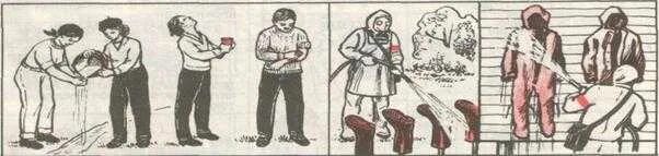 Санитарная обработка людей и техники