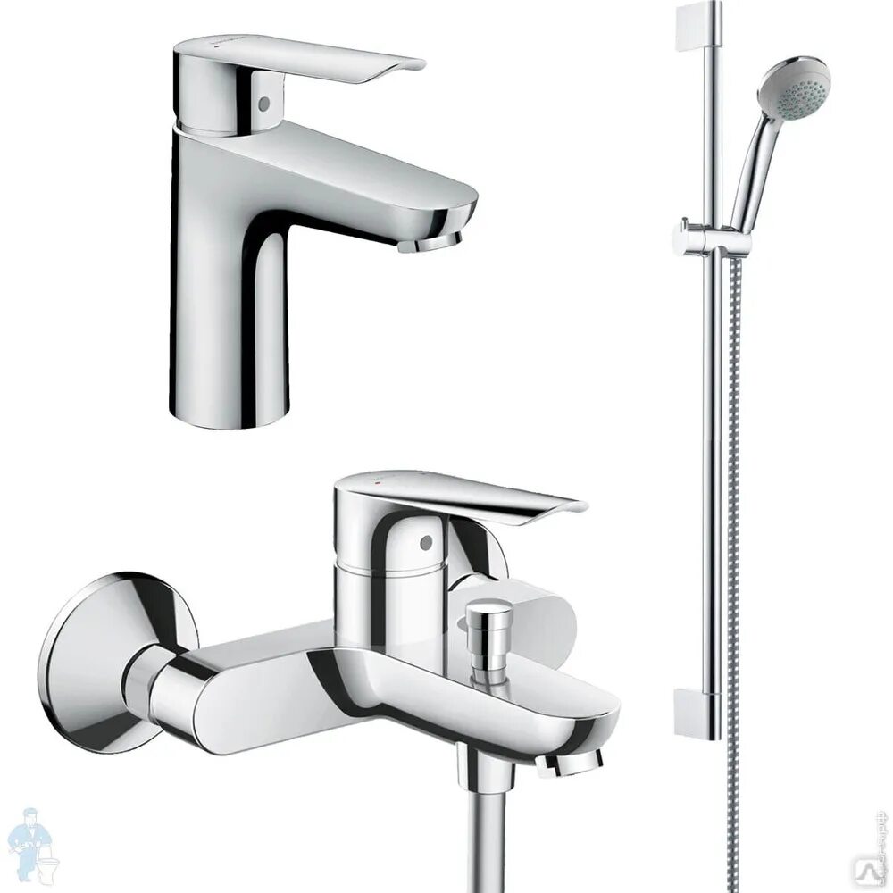 Hansgrohe Crometta смеситель для раковины. 32650000 Hansgrohe. Смеситель logis e 100. Набор смесителей для ванны Hansgrohe logis e setlogise100c.