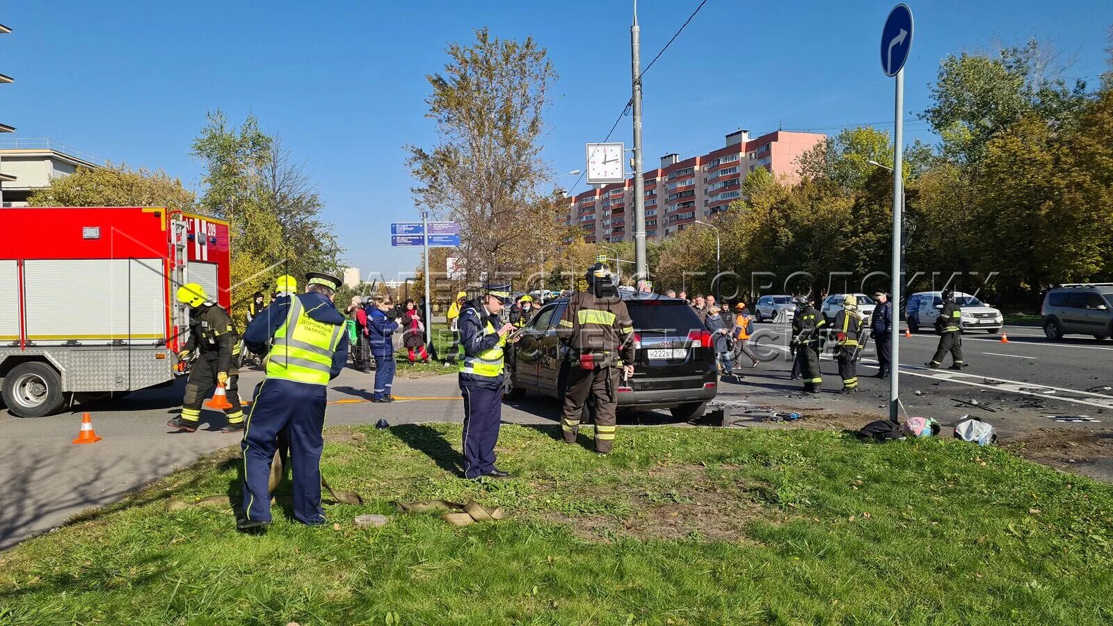 6 октября 2019. Авария на Вешняковской улице. ДТП на Вешняковской улице.