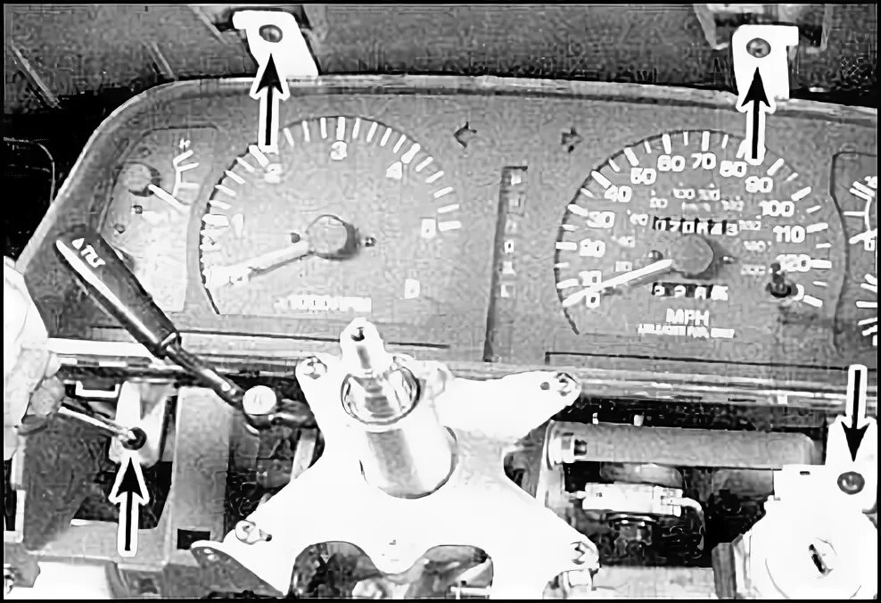 Как снять щиток приборов ленд крузер 100 Instrument panel removal and installation (Toyota Cruiser 60/80, 1980-1997, pe