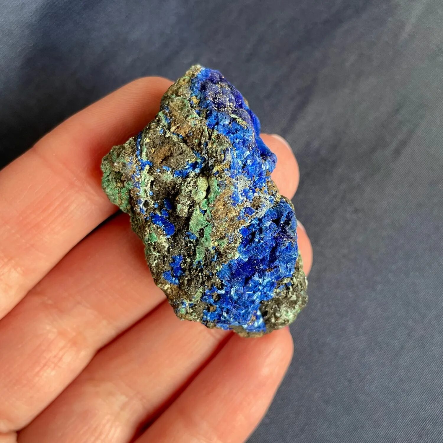 Natural Blue & Green Azurite Malachite Mineral Pedras e minerais, Cristais, 