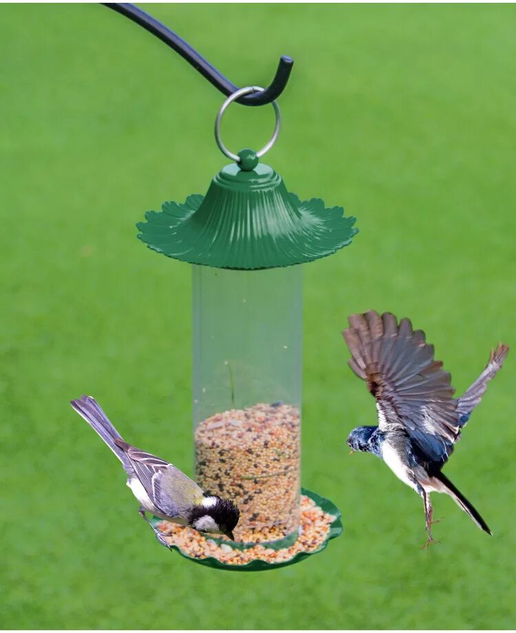 Эксклюзивные кормушки для птиц. Пластиковые кормушки и поилки. Кормушка д/сх. 5 л. Кормушка бункерная для птицы 10л (бк-10мк).