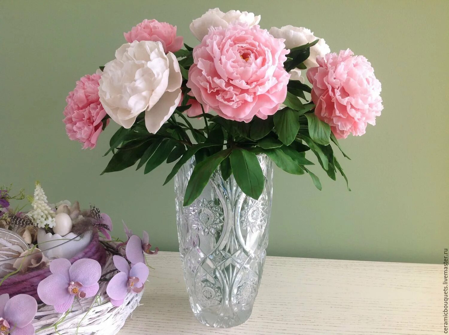 Постер на холсте Пионы (Peonies) № 2 49см. x 30см. - купить в интернет-магазине 