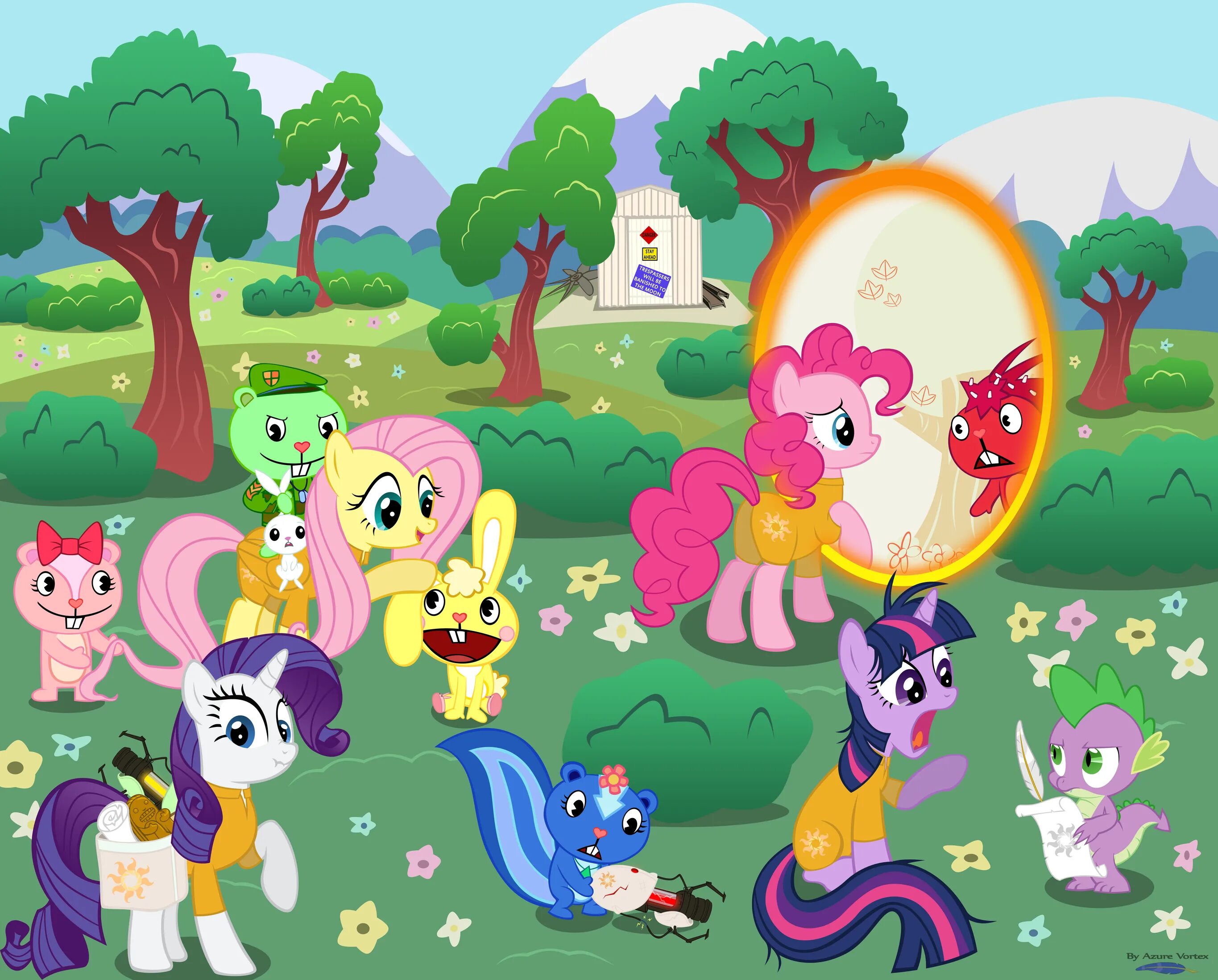 My little pony 10. Хэппи пони френдс. Пони Хэппи три френдс. HTF my little Pony. Happy Tree friends Флиппи Pony.