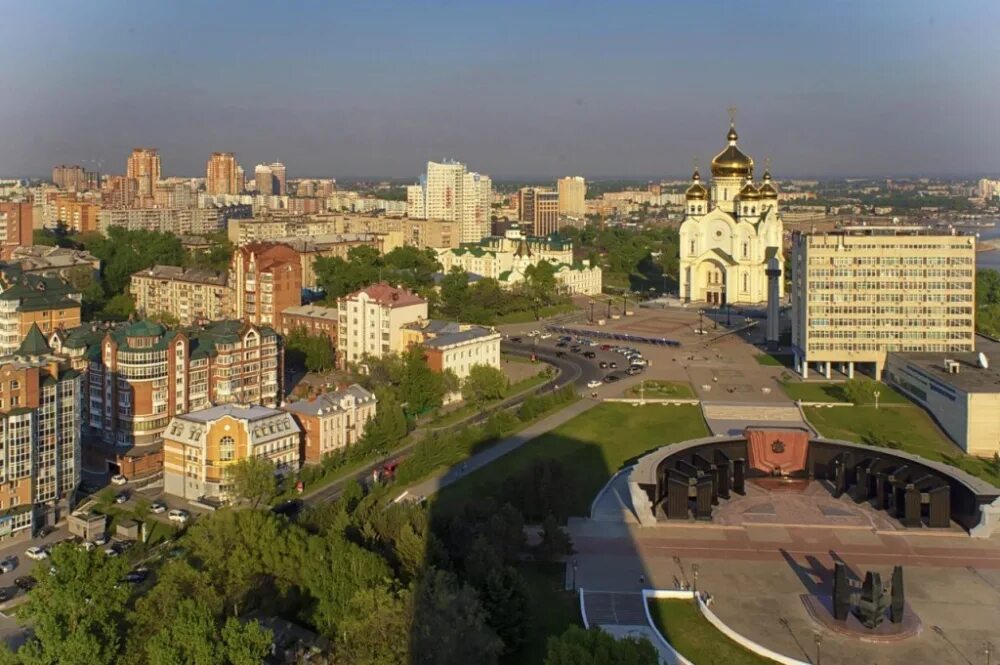 Khabarovsk, Amur river Соборы, Кафедральный собор, Пруды