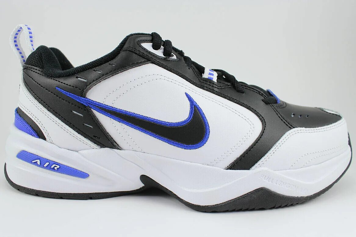 Nike Air Monarch IV 4 Extra wide 4e eeee Black/White/Royal Blue. Nike Monarch 4. Nike Air Monarch 4 White. Nike Air Monarch 4 Blue.