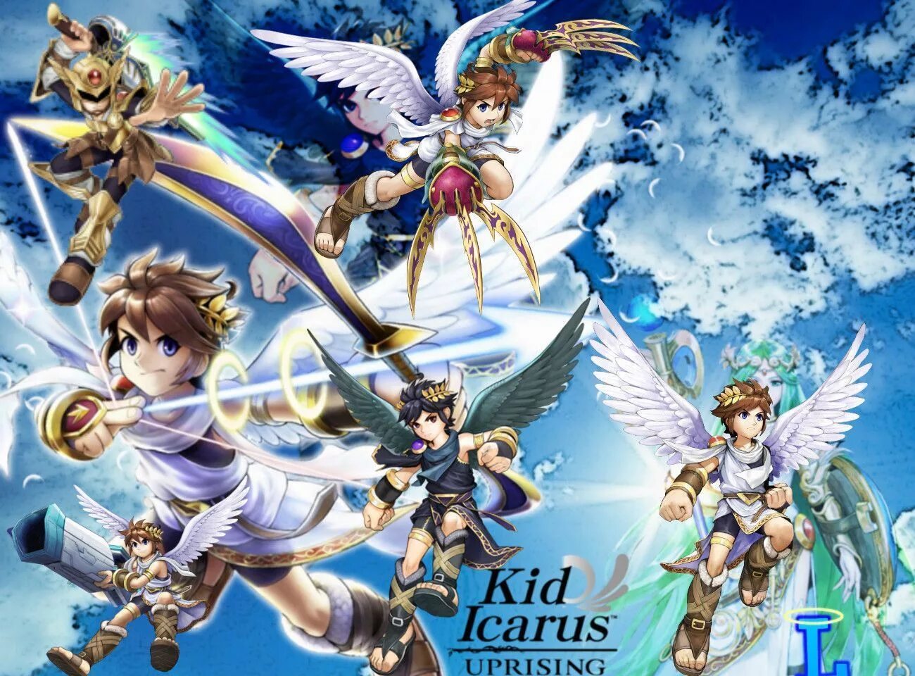 Kid icarus. Kid Icarus Uprising. Kid Icarus игра. Kid Icarus КИД. КИД Икарус апрайзинг.