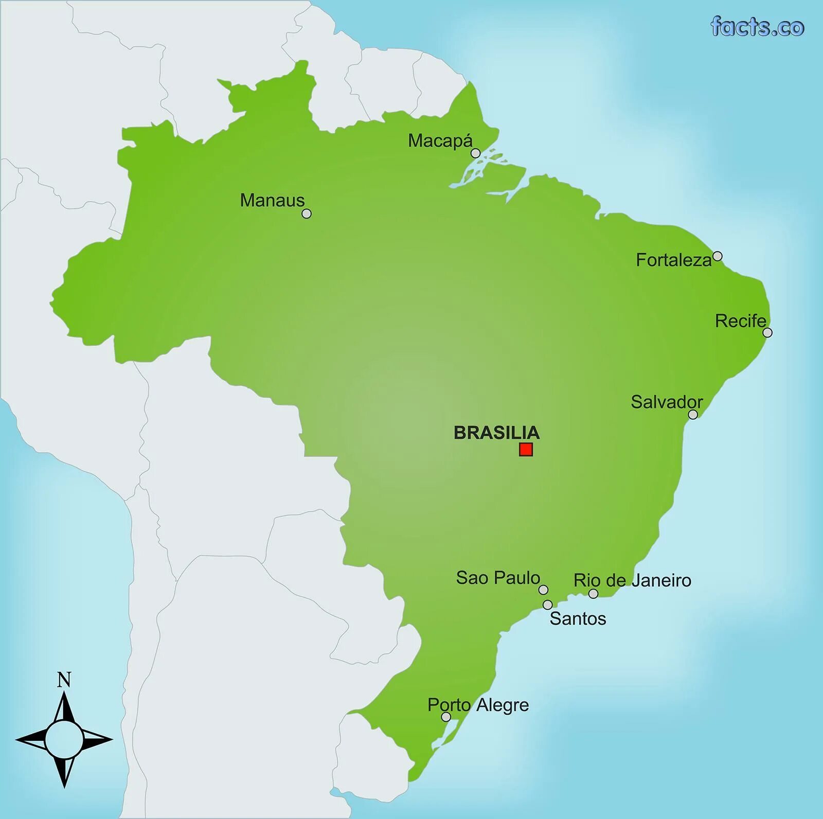 Столица Бразилии на карте. Границы Бразилии на карте. Сан-Паулу Бразилия на карте. Столица Бразилии на карте Бразилии.