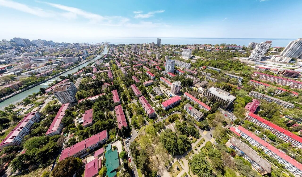 Микрорайон заречный сочи. Центр сочи с высоты птичьего полета. центр сочи вид сверху. сочи центральный район.
