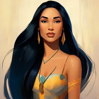 Современная Покахонтас" - картинка создана в Шедевруме