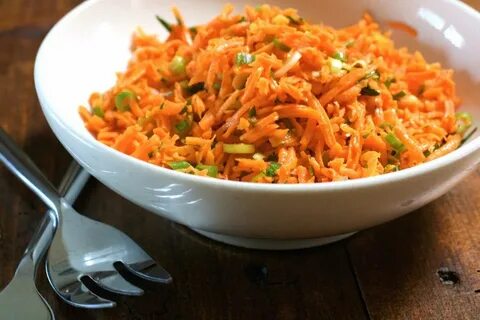 Салат рис морковь