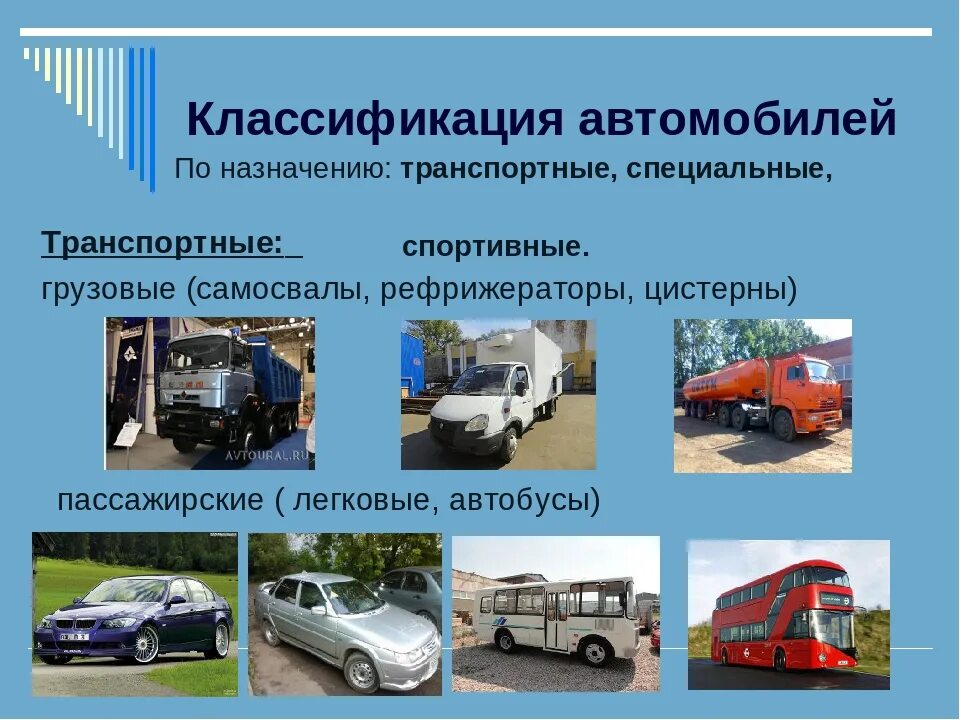 Основные автомобили общего назначения