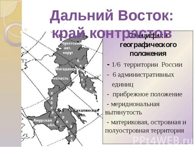 В составе дальнего востока находится островная область. ГП дальнего Востока. Характеристика ГП дальнего Востока. Материковая часть дальнего Востока. Дальний Восток презентация.