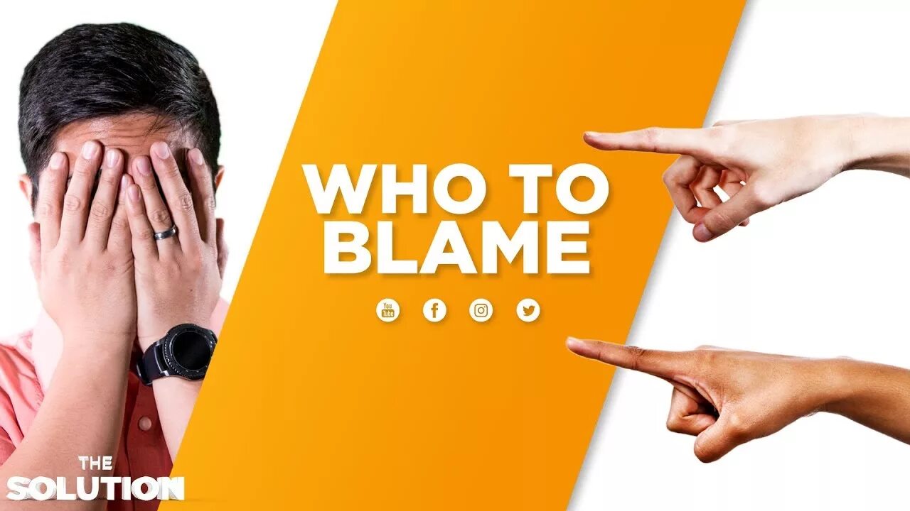 Be the one to blame. Who is to blame. blame megastructure. blame me. to blame the god.