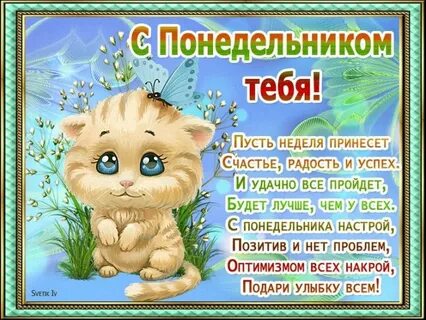 Пожелать доброго понедельника